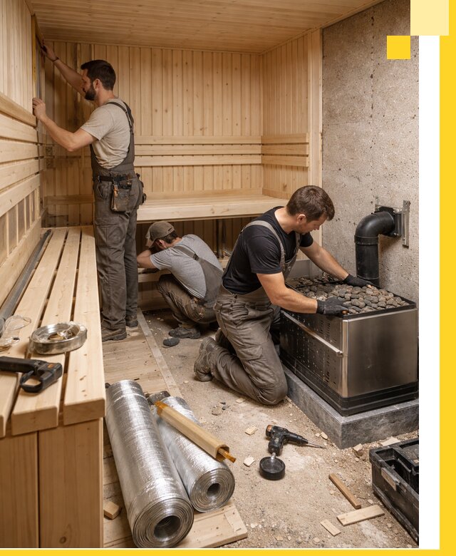 Индивидуальные сауны на заказ в Белогорске под ключ, проект и монтаж