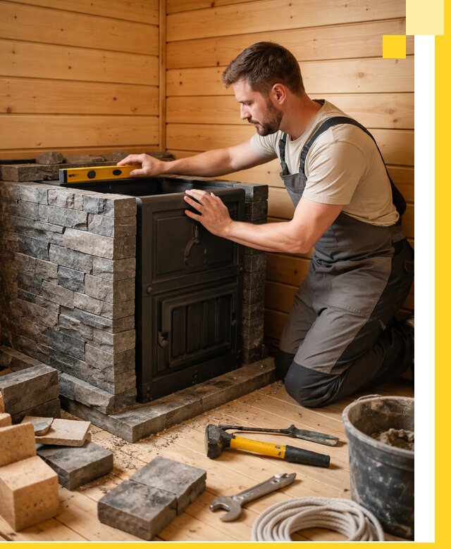 Производство и установка печей для саун под ключ в Белогорске