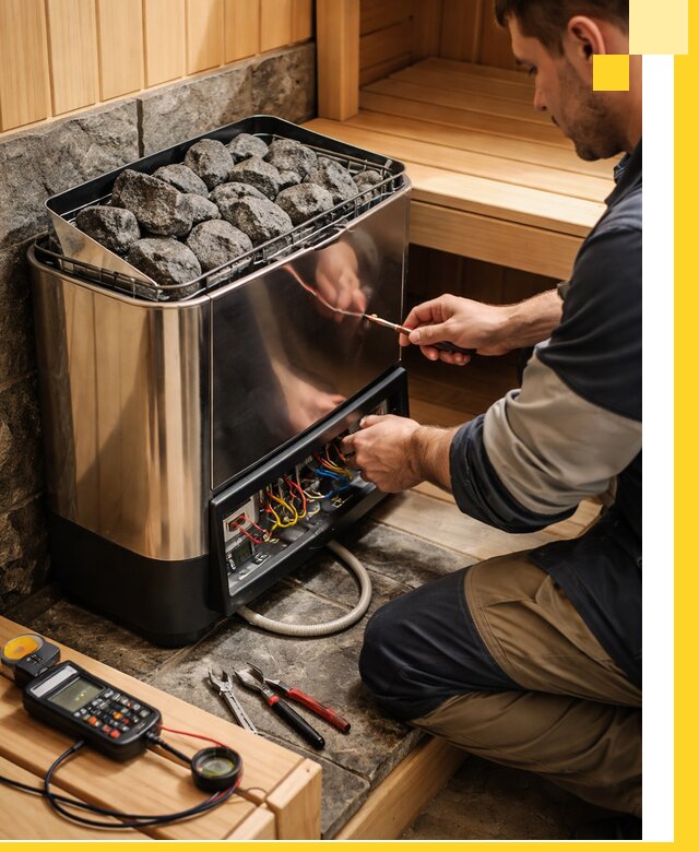 Продажа и установка электрокаменок для саун в Белогорске