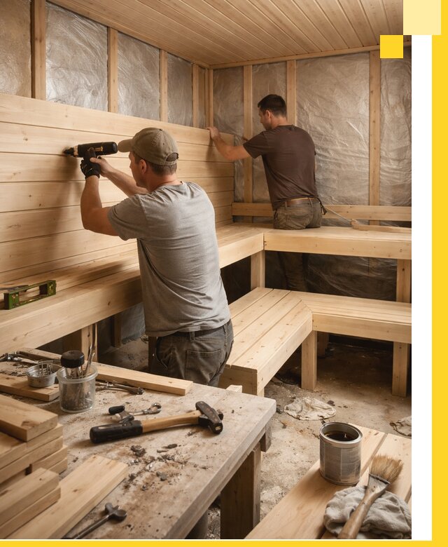 Профессиональная отделка бань и саун под ключ в Белогорске