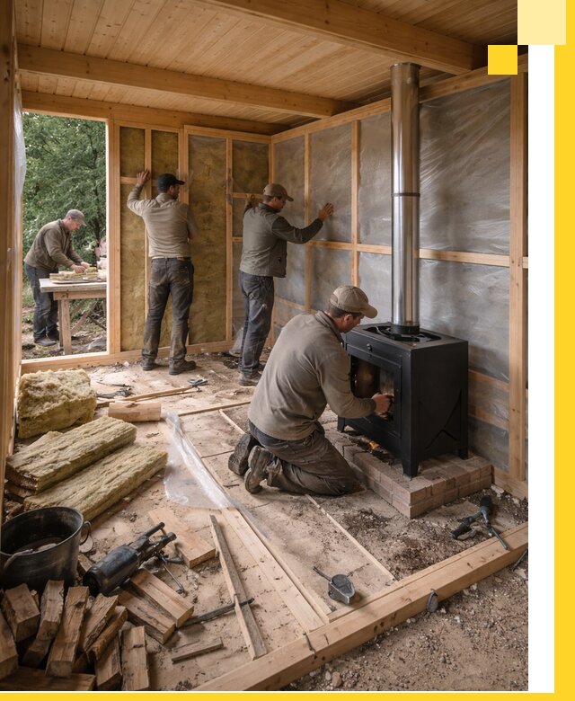 Профессиональный монтаж бань под ключ в Белогорске для дома