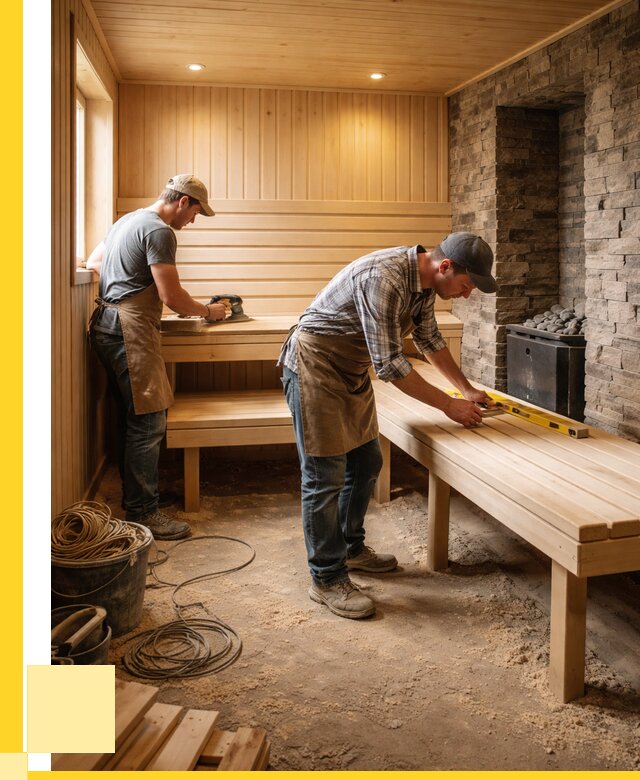 Отделка бани в Белогорске: внутренняя отделка от 3061 р. | ЭриданБгк