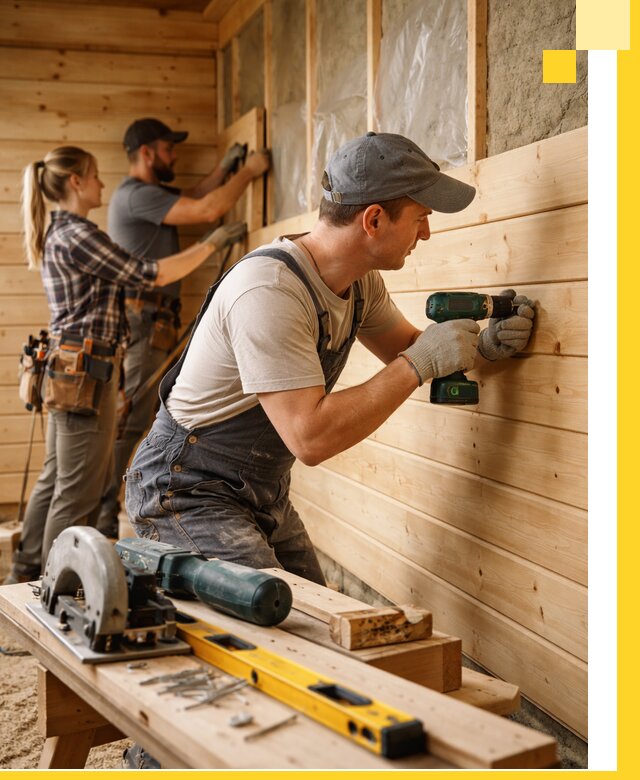 Обшивка бань под ключ в Белогорске: отделка стен и потолков