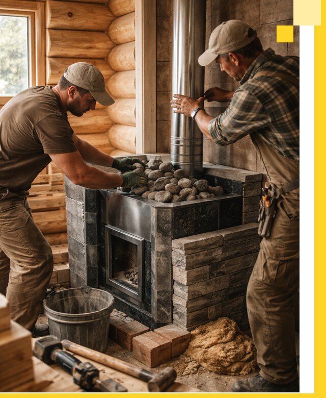 Строительство и отделка русских бань под ключ в Белогорске