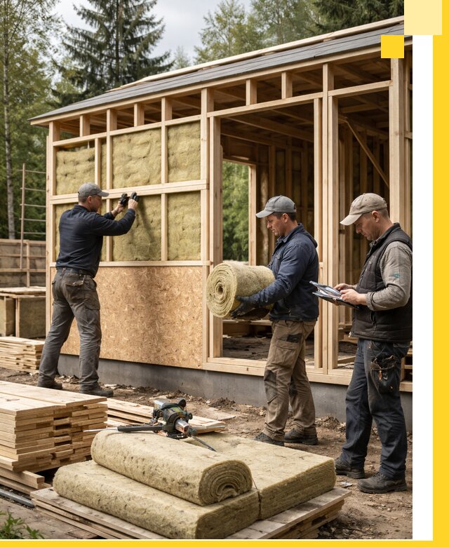 Проектирование и строительство каркасных бань в Белогорске под ключ