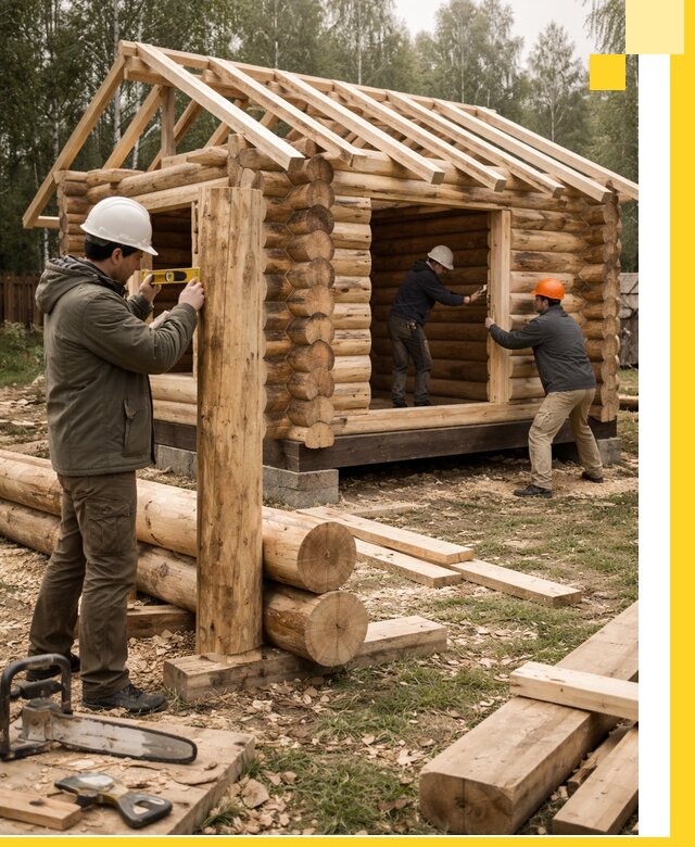 Строительство бань для дачи под ключ в Белогорске с доставкой и монтажом