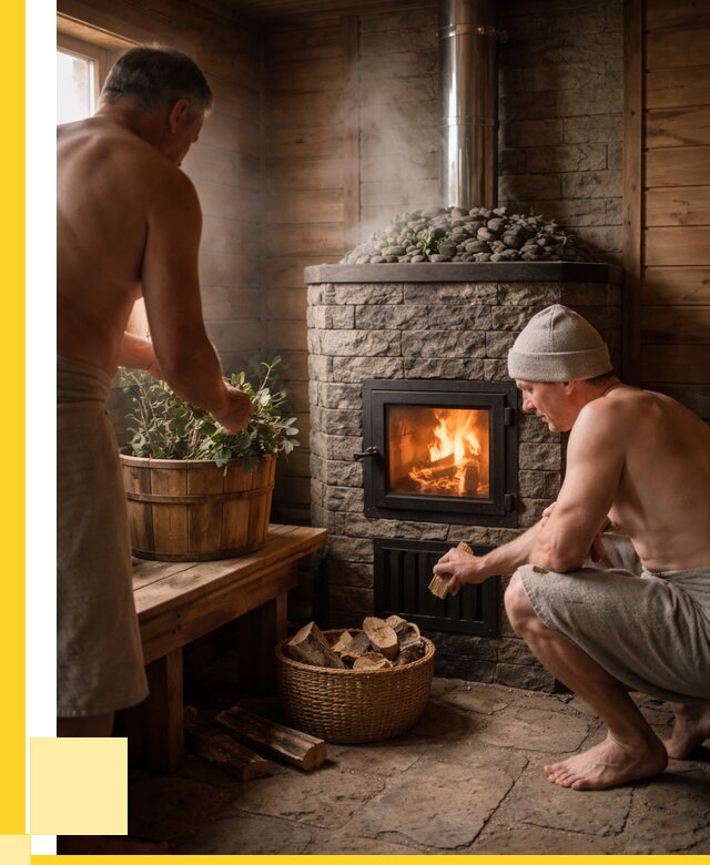 Банные печи под ключ в Белогорске от 45909 р. | ЭриданБгк кирпичная