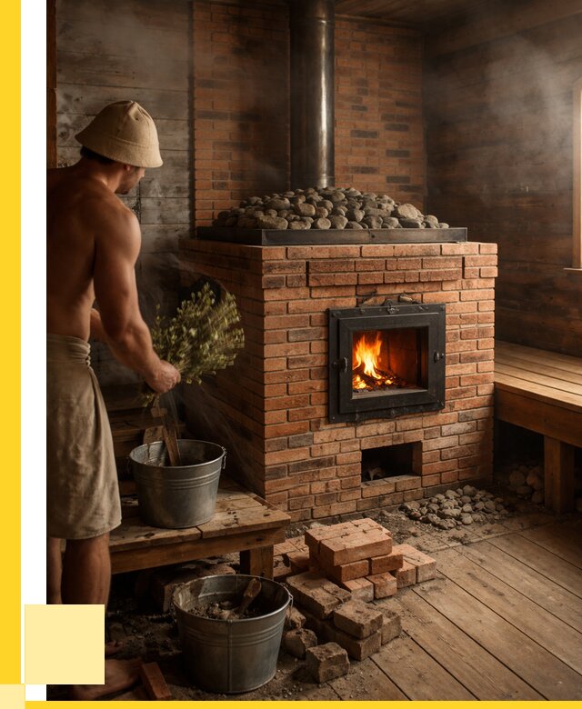 Кирпичные банные печи в Белогорске от 91818 р. | ЭриданБгк