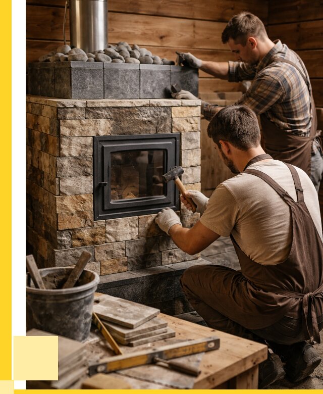 Облицовка банной печи в Белогорске от 15303 р. | ЭриданБгк