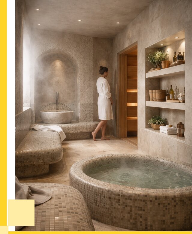 Строительство бани с хамамом в Белогорске от 765150 р. | ЭриданБгк