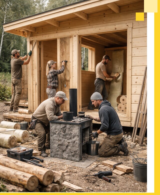 Купить баню под ключ в Белогорске строительство монтаж отделка