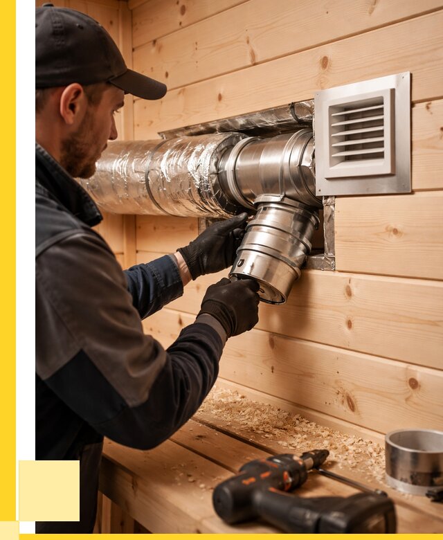 Монтаж вентиляции бани в Белогорске от 12242 р. | ЭриданБгк