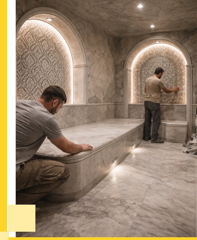 Турецкие бани под ключ в Белогорске от 255050 р. | ЭриданБгк