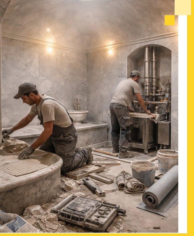 Строительство турецких бань хаммам под ключ в Белогорске