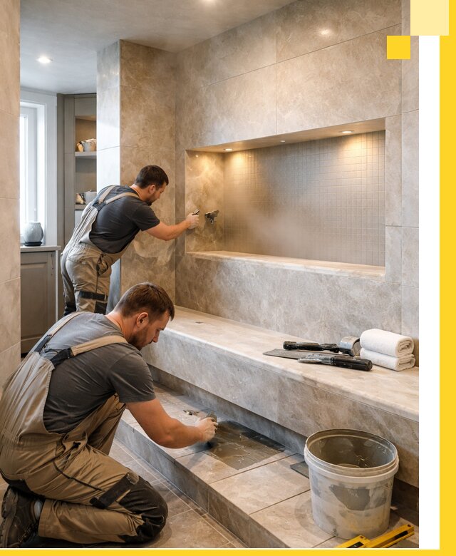 Профессиональное строительство хамама в квартире в Белогорске