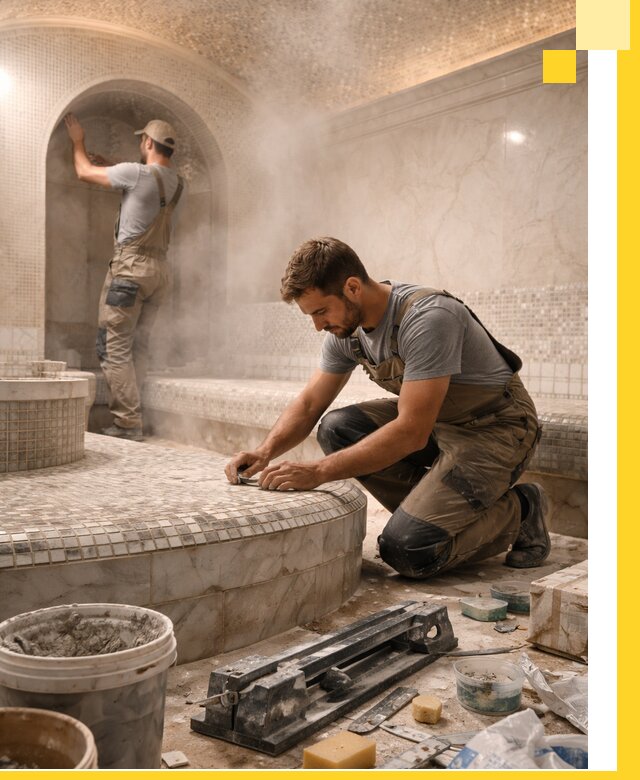 Профессиональный дизайн хамама и SPA под ключ в Белогорске