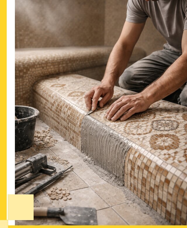 Плитка для хамама под ключ в Белогорске от 3571 р. | ЭриданБгк